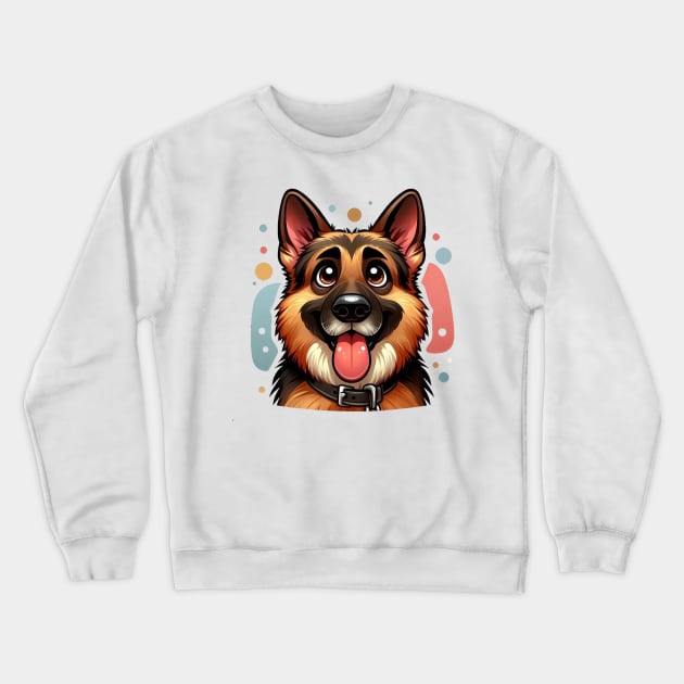 Cute German Shepherd Crewneck Sweatshirt by Dmytro